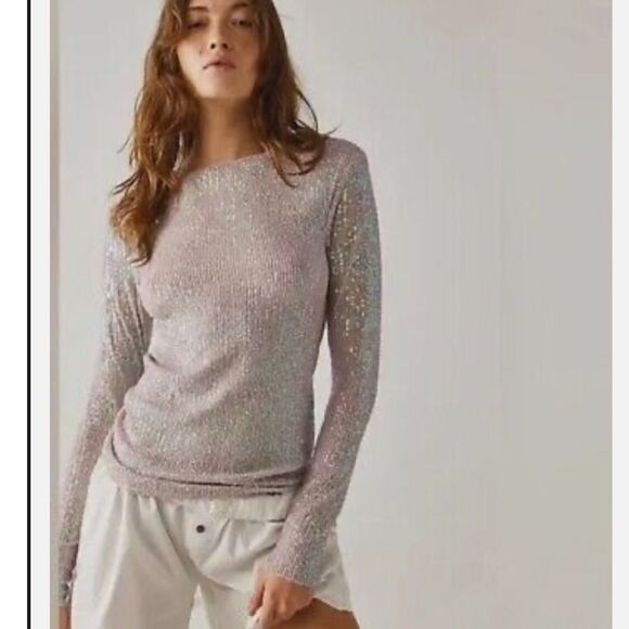 Free People Tops - Intimately Free People Gold Rush Long Sleeve - Champagne Float  XS EUC